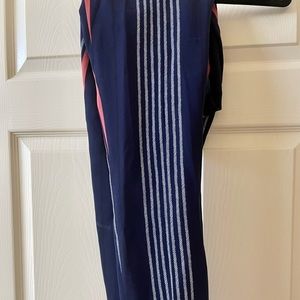 Express navy and white striped pants size 4 regular